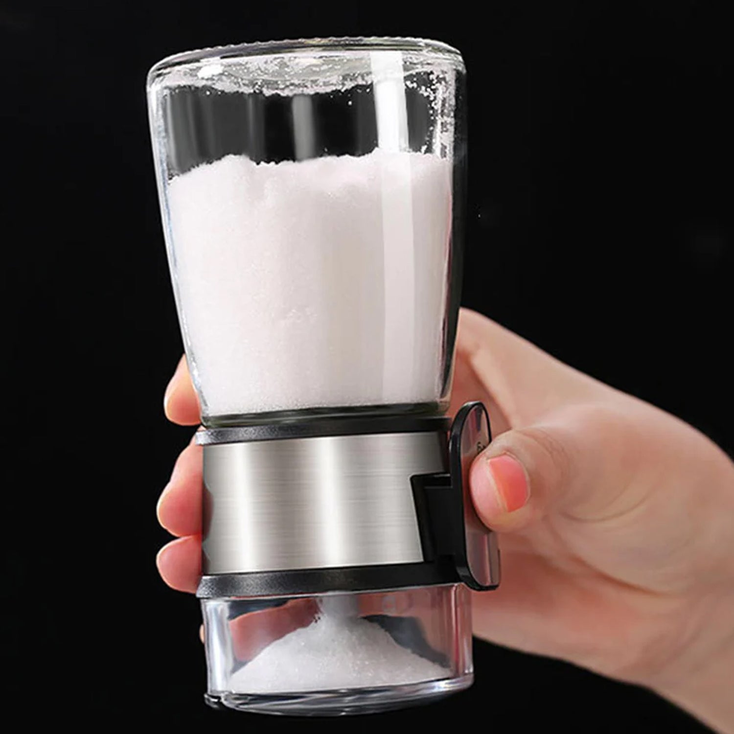 5226 Salt Control Bottle Transparent Moisture Proof with Lid Pepper Shakers Bottles for Kitchen DeoDap 5226 Salt Control Bottle Transparent Moisture Proof with Lid Pepper Shakers Bottles for Kitchen DeoDap